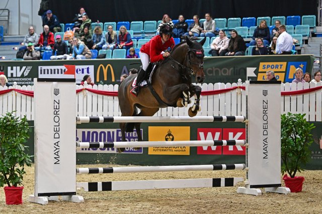 Bianca Babanitz und Stadessa im Preis von Maya Delorez. © horsicphotography